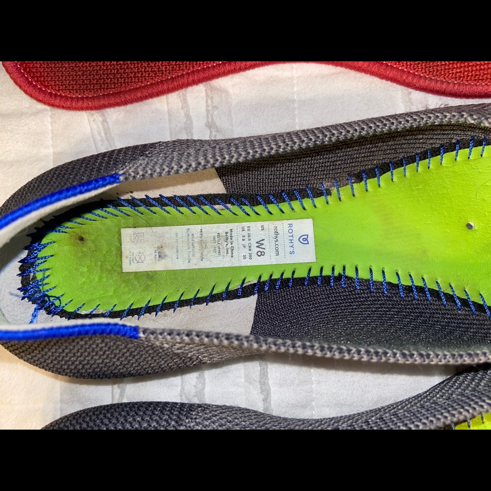 Rothy’s Charcoal Flats Size 8